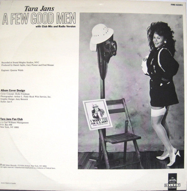 Tara Jans : A Few Good Men (12", Single, Promo)