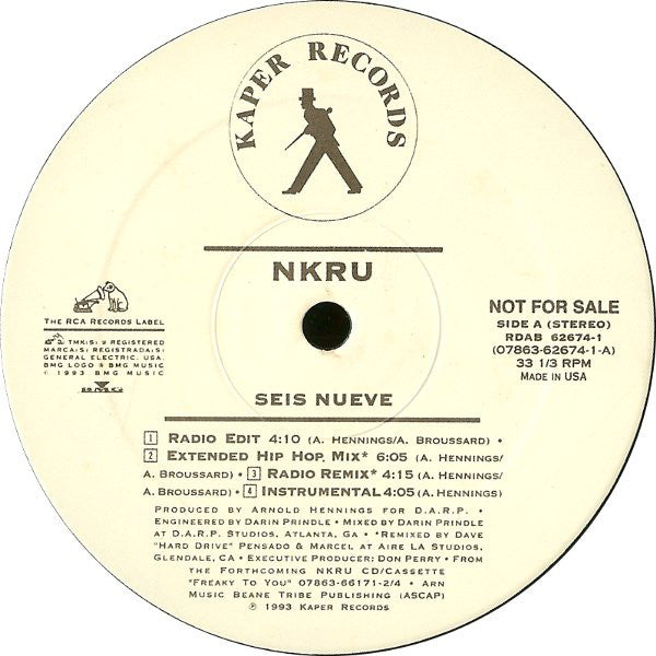 NKRU : Seis Nueve / Computer Love (12", Promo)