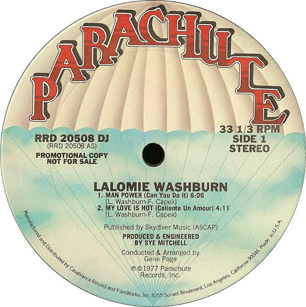 Lalomie Washburn : Man Power (Can You Do It) (12", S/Sided, Promo)