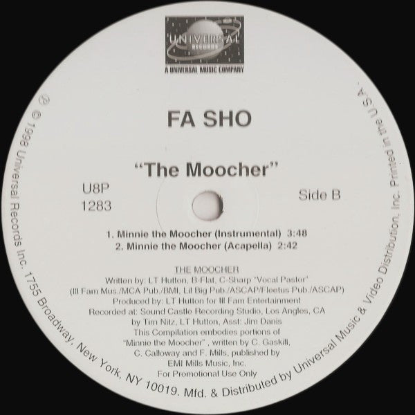 Fa Sho : The Moocher (12", Promo)