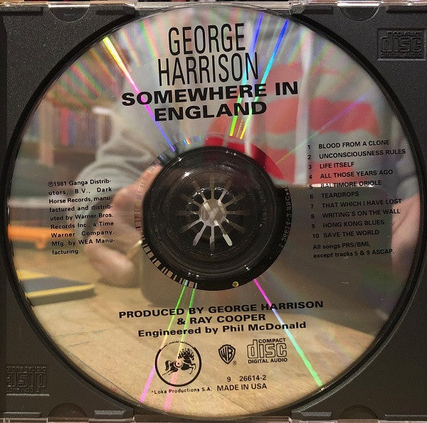 George Harrison : Somewhere In England (CD, Album, RE, RM)