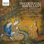 the album cover for Jane Chapman - Oriental Miscellany - Airs of Hindustan