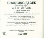 Changing Faces : All Of My Days (CD, Single, Promo)