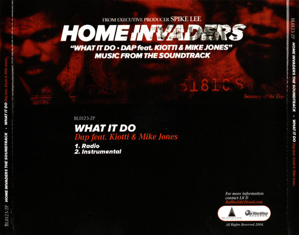 Dap (2) Feat. Kiotti & Mike Jones (2) : What It Do (CD, Single, Promo)