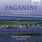 the album cover for Marieke Schneemann - Violin Caprices Transcribed for Flute