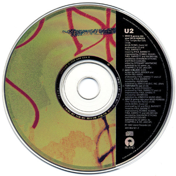 U2 : Who's Gonna Ride Your Wild Horses (CD, Maxi)