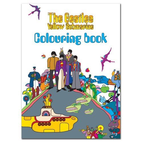 ビートルズ イエローサブマリン ぬり絵