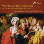 the album cover for Harrer / Saxon Vocal Ensemble / Jung - Motetten Der Hiller-Sammlung