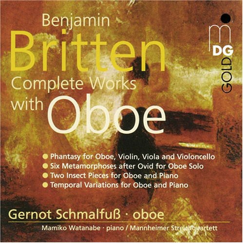 the album cover for B. Britten - Complete Works for Oboe