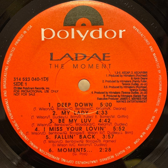 Ladae : The Moment (LP, Album, Promo)