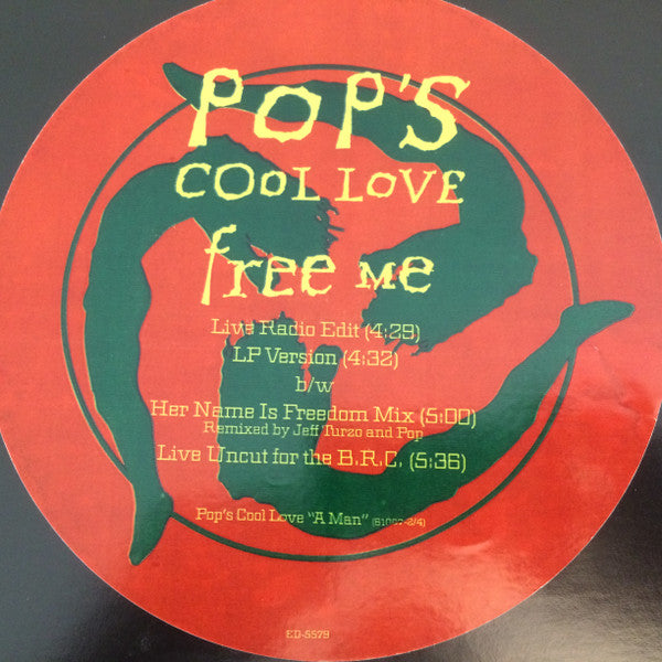 Pop's Cool Love : Free Me (12", Promo)