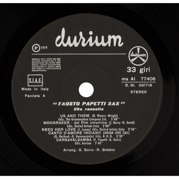 Fausto Papetti : 29ª Raccolta (LP, Album, Gat)