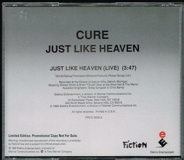 Cure* : Just Like Heaven (Live) (CD, Single, Ltd, Promo)