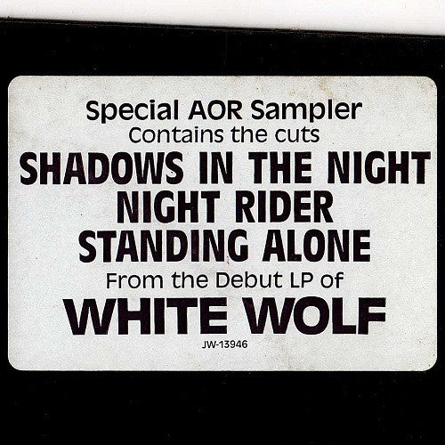 White Wolf (2) : Shadows In The Night (12", Promo, Whi)