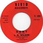 L.B. Wilson : Don't / Poco Loco (7", Styrene)