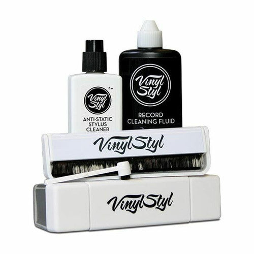 Vinyl Styl Ultimate Vinyl Record Care Kit - Record & Stylus Brushes And Fluid