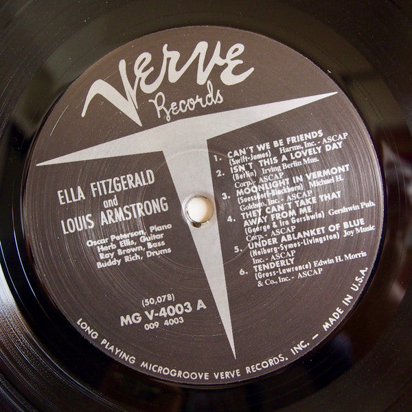 Ella Fitzgerald And Louis Armstrong : Ella And Louis (LP, Album, Mono, RE, RM, 180)