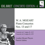 the album cover for Mozart / Biret / London Mozart Players / Gallois - Piano Concertos Nos. 13 & 17