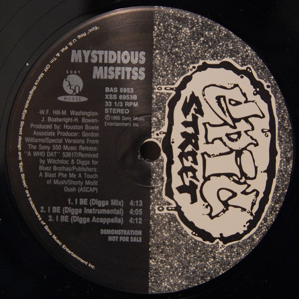 Mystidious Misfitss : I Be (12", Promo)