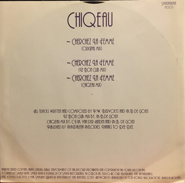 Chiqeau : Cherchez La Femme (12")
