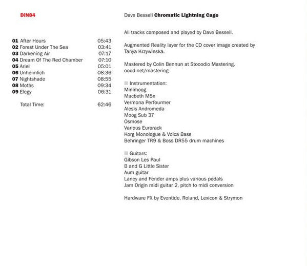 Dave Bessell : Chromatic Lightning Cage (CD, Album, Ltd)