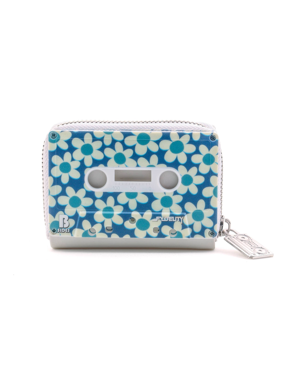 Small Womens Cute Wallet Retro 80 Cassette Tape Daisy