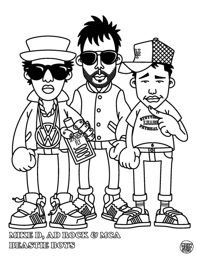Mark 563- Hip Hop Coloring Book: East Coast Edition (Coloring Book)