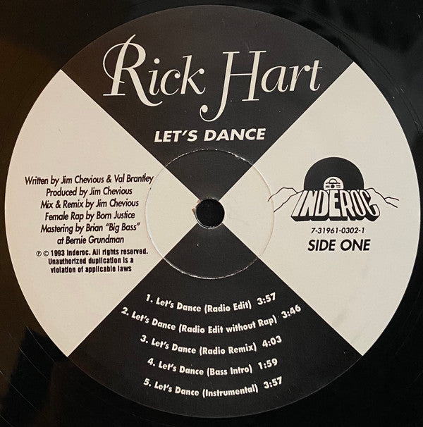 Rick Hart (3) : Let's Dance (12")