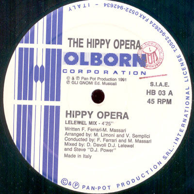 The Hippy Opera : Hippy Opera (12")