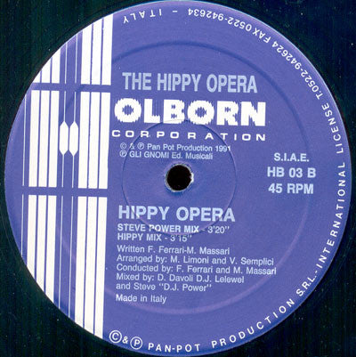 The Hippy Opera : Hippy Opera (12")