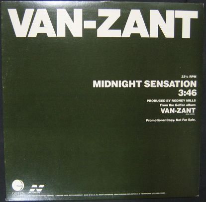 Van-Zant : Midnight Sensation (12", Promo)
