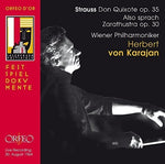 the album cover for Strauss / Streng / Vienna Philharmonic / Von Karaj - Don Quixote Op. 35 - Also Sprach Zarathustra Op. 3