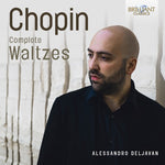 the album cover for Alessandro Deljavan - Chopin: Complete Waltzes