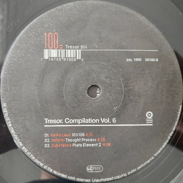 Various : Tresor Compilation Vol. 6 (2x12", Comp)