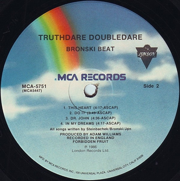 Bronski Beat : Truthdare Doubledare (LP, Album)