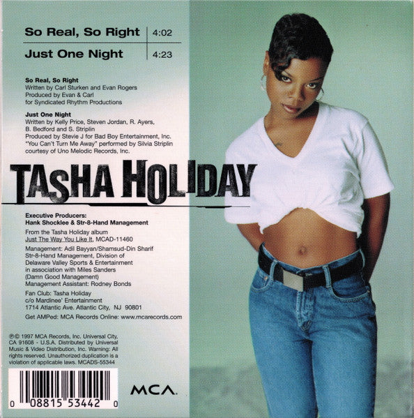 Tasha Holiday : So Real, So Right / Just One Night (CD, Single)