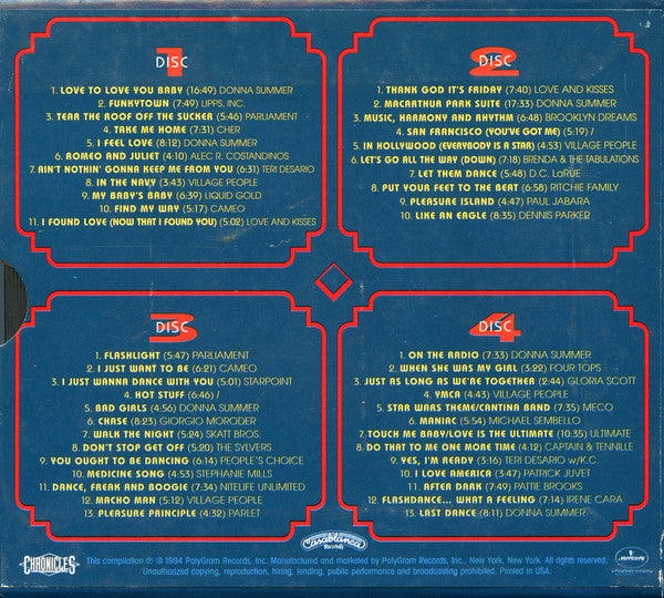 Various : The Casablanca Records Story (2xCD + 2xCD, P/Mixed + Box, Comp, Club, RE, RM)