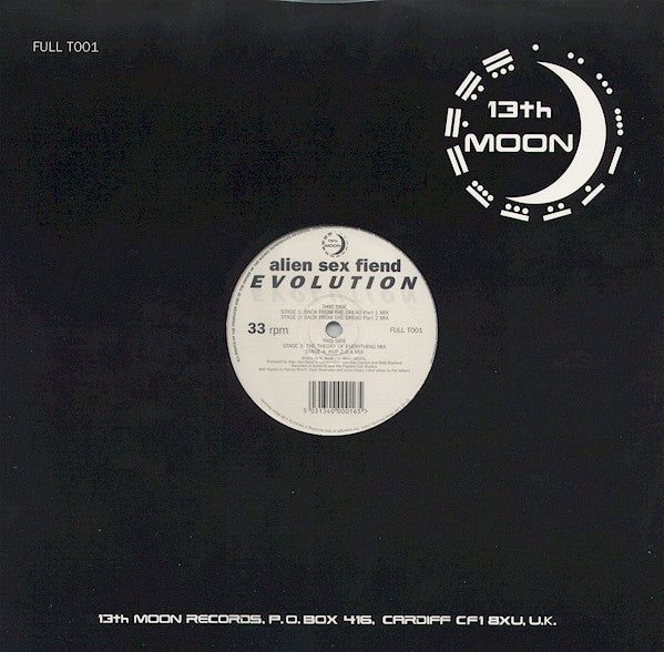Alien Sex Fiend : Evolution (12", Single)
