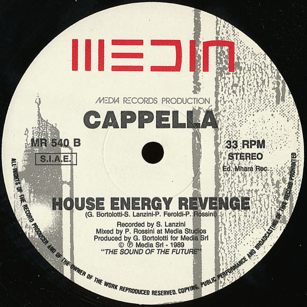 Cappella : House Energy Revenge (12")