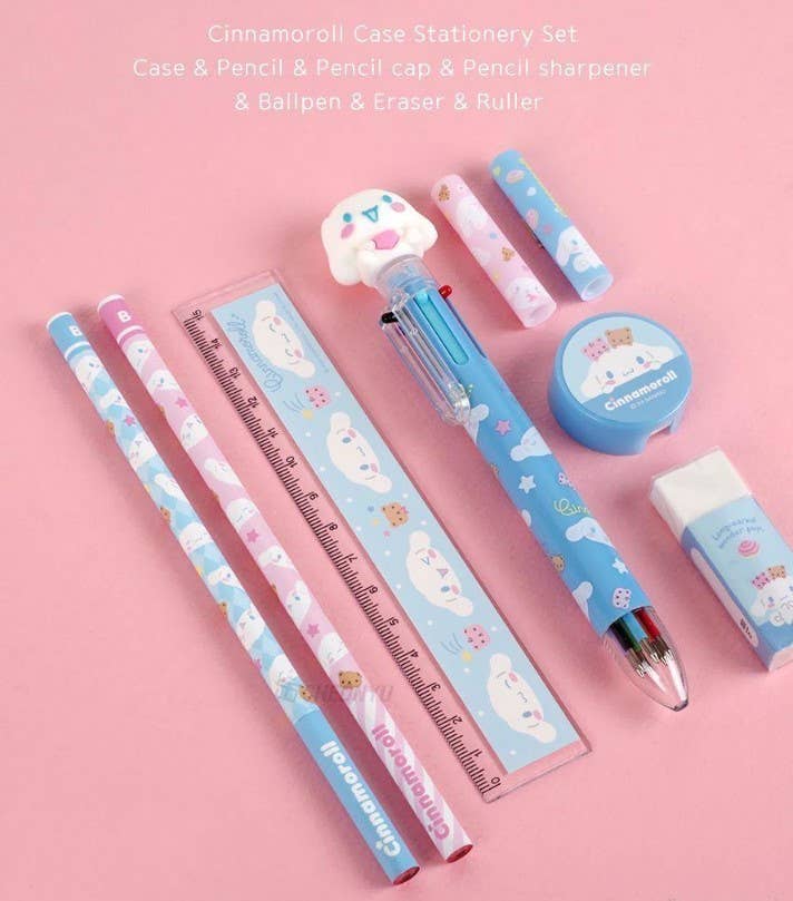 Sanrio Pencil, Pen School Office Stationery Case Set