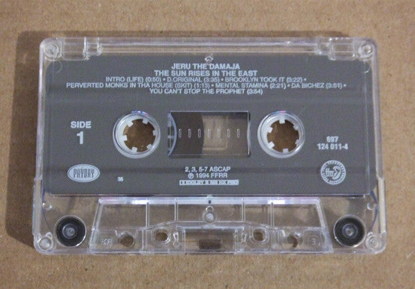 Jeru The Damaja : The Sun Rises In The East (Cass, Album)