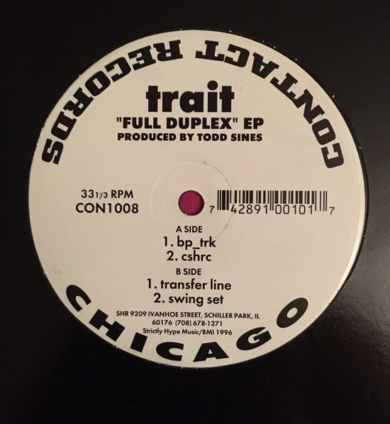 Trait : Full Duplex EP (12", EP)
