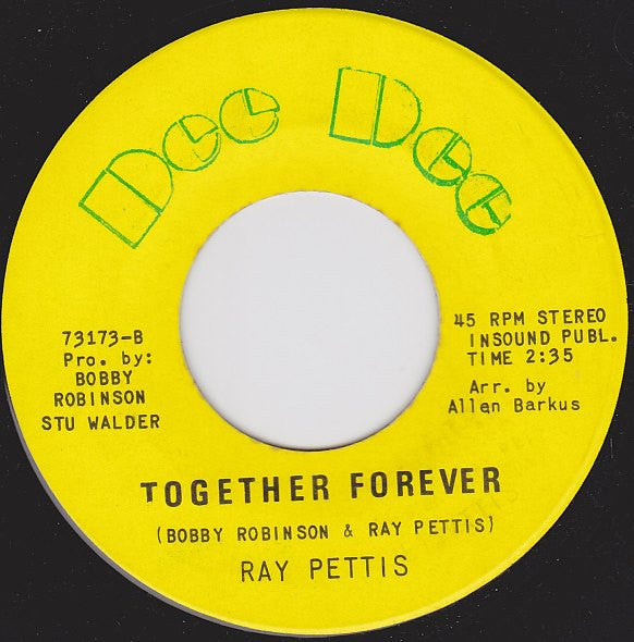 Ray Pettis : Think It Over / Together Forever (7", Yel)