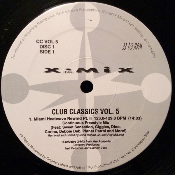 Various : X-Mix Club Classics Vol. 5 (2x12", Comp, Promo)