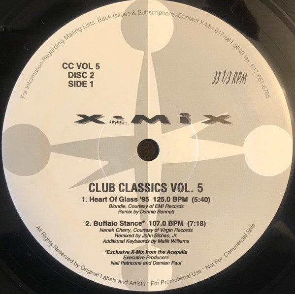 Various : X-Mix Club Classics Vol. 5 (2x12", Comp, Promo)