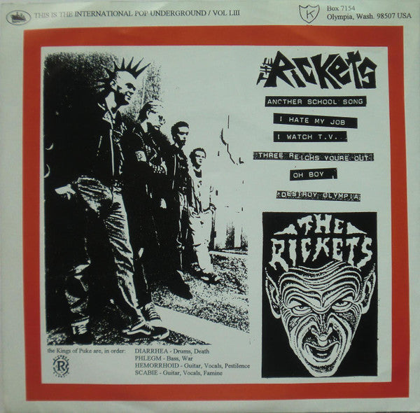 The Rickets : Destroy Olympia (7", EP)