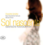 the album cover for Jommelli / Schafer / Neue Dusseldorfer Hofmusik - Sol Nascente - Italian Coloratura Arias