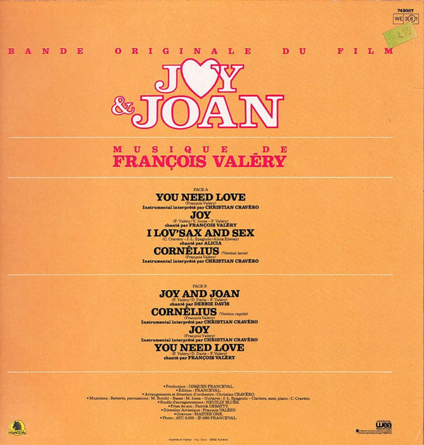 François Valéry : Bande Originale Du Film Joy & Joan (LP, Album)
