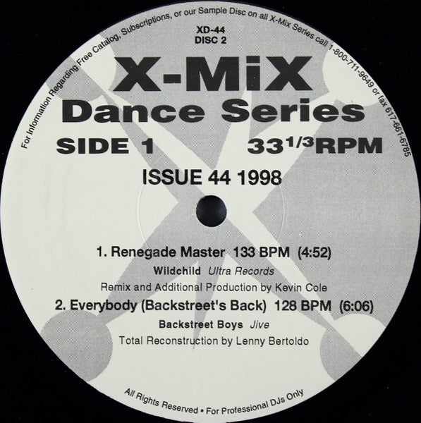 Various : X-Mix Dance Series 44 (2x12", Promo)