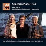 the album cover for Babajanian / Klingberg / Mannheim - Babajanian, Chebotarian & Mansurian: Armenian Piano Trios